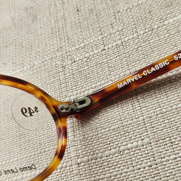 Marvel Classic Women Eyeglasses Frame Brown Tortoise Eyewear Glasses Made France - Picture 11 of 12
